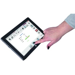 [9969] Tablet 10&quot; mit installierter BASS-1.0-Screening-Software und Kopfhörer