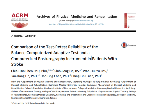 Comparison of the Test-Retest Reliability of the Balance Computerized Adaptive Test and a Computerized Posturography Instrument in Patients With Stroke