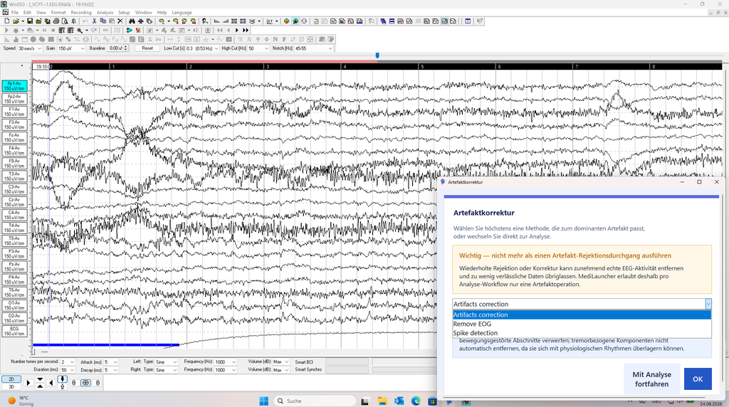MediLauncher für QEEG-Software [WinEEG-Overlay]