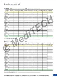 Hörtrainings-Tagebuch (Innenseite)