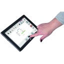 Tablet 10&quot; mit installierter BASS-1.0-Screening-Software und Kopfhörer
