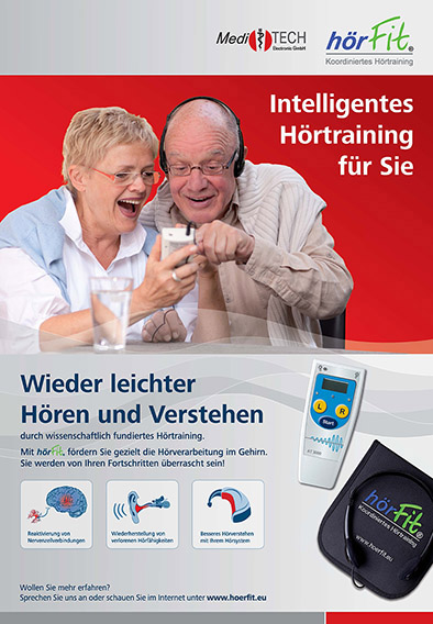 hörFit-Poster &quot;Intelligentes Hörtraining für Sie&quot; - DIN A1 (German) 