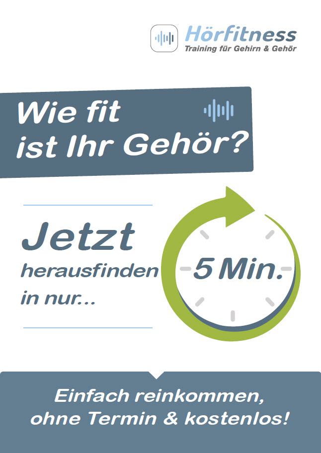 Poster - Passantenstopper: Wie fit ist Ihr Gehör?