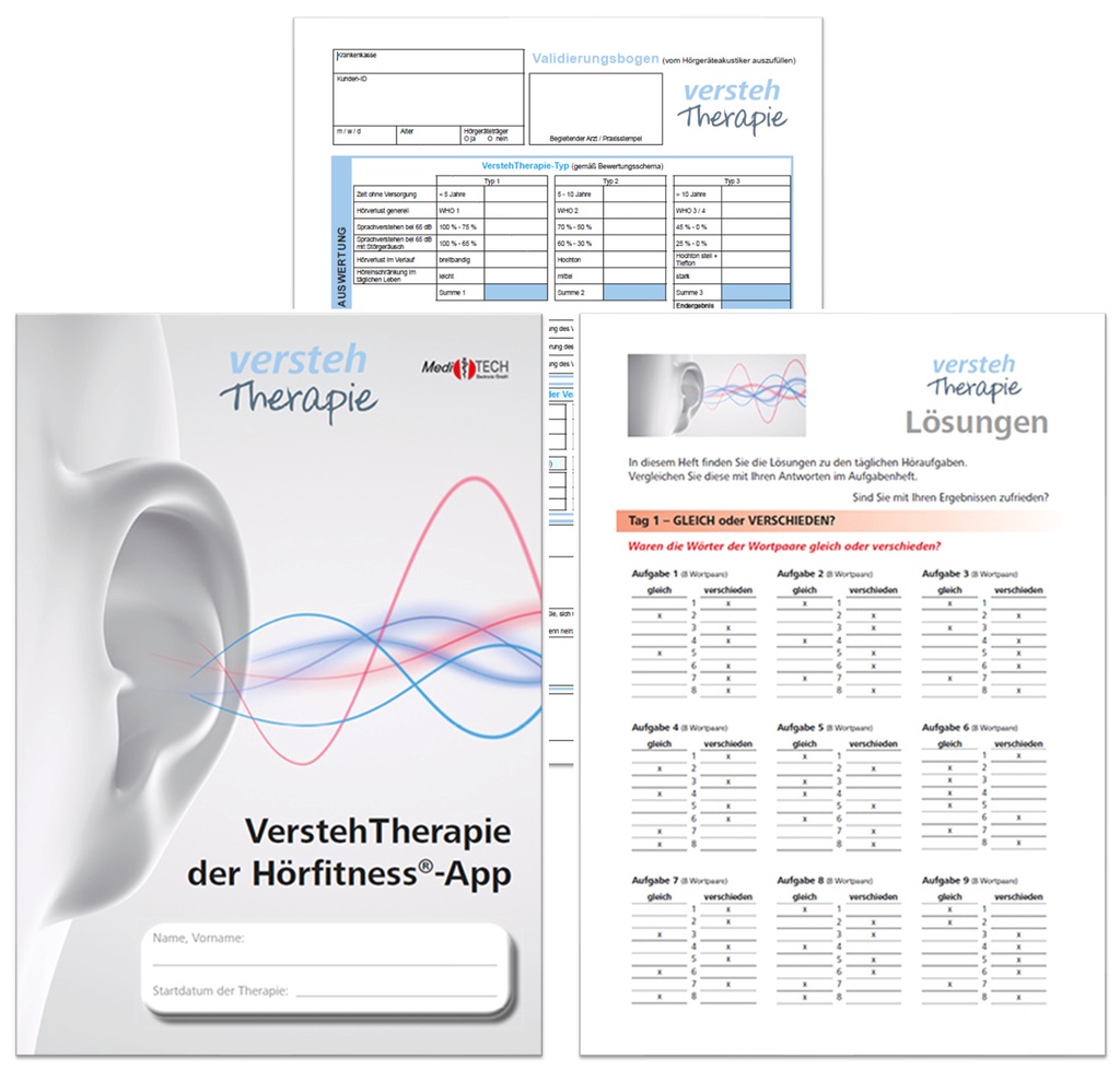 VerstehTherapie (Aufgaben- + Lösungsheft und Validierungsbogen)