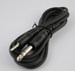 [8341] Adapter cable 2m 6,35mm to 3,5mm jack plug, Stereo