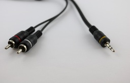 [8322] Audio cable 3.5mm jack plug to 2 RCA plugs