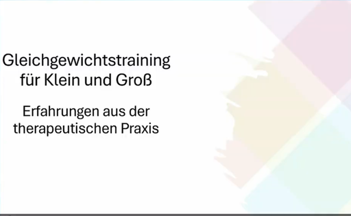 [K-FK24-V4.1] Lecture: 2024 V4-1 - Tabitha Jandl: "Balance training for children and adults – Experiences from therapeutic practice" [German language]